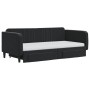 Sofá cama nido con cajones terciopelo negro 90x190 cm de vidaXL, Camas y somieres - Ref: Foro24-3197150, Precio: 501,61 €, De...