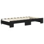 Sofá cama nido con cajones terciopelo negro 90x190 cm de vidaXL, Camas y somieres - Ref: Foro24-3197150, Precio: 501,61 €, De...