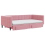 Sofá cama nido con cajones terciopelo rosa 100x200 cm de vidaXL, Camas y somieres - Ref: Foro24-3196773, Precio: 499,58 €, De...