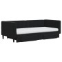 Sofá cama nido con cajones terciopelo negro 90x190 cm de vidaXL, Camas y somieres - Ref: Foro24-3196778, Precio: 502,66 €, De...