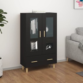 Aparador de madera de ingeniería negro 70x31x115 cm de vidaXL, Aparadores - Ref: Foro24-812547, Precio: 103,99 €, Descuento: %