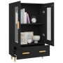 Aparador de madera de ingeniería negro 70x31x115 cm de vidaXL, Aparadores - Ref: Foro24-812547, Precio: 105,28 €, Descuento: %