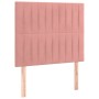 Estructura de cama con cabecero de terciopelo rosa 100x200 cm de vidaXL, Camas y somieres - Ref: Foro24-3125866, Precio: 162,...