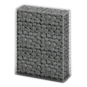 Galvanized wire gabion wall basket 100x80x30 cm by vidaXL, fence panels - Ref: Foro24-141040, Price: 67,94 €, Discount: %