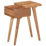 Mesita de noche de madera maciza de acacia 45x32x55 cm de vidaXL, Mesitas de noche - Ref: Foro24-245662, Precio: 99,18 €, Des...