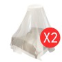 Mosquitera redonda 2 piezas 56x325x230 cm de vidaXL, Mosquiteras - Ref: Foro24-50263, Precio: 22,39 €, Descuento: %