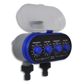 Dual Outlet Garden Automatic Watering Timer by vidaXL, Sprinkler controls - Ref: Foro24-41193, Price: 44,99 €, Discount: %