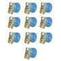 Ratchet Fastening Straps 10 Pcs 2T 6mx38mm Blue by vidaXL, Tie down straps - Ref: Foro24-142655, Price: 89,56 €, Discount: %