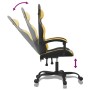 Silla gaming cuero sintético negro y dorado de vidaXL, Sillones para videojuegos - Ref: Foro24-3143892, Precio: 114,15 €, Des...