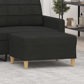 Black fabric footrest 70x55x41 cm by vidaXL, Ottomans - Ref: Foro24-349275, Price: 69,99 €, Discount: %