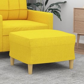 Light yellow fabric footstool 60x50x41 cm by vidaXL, Ottomans - Ref: Foro24-349268, Price: 62,99 €, Discount: %