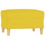 Reposapiés de tela amarillo claro 60x50x41 cm de vidaXL, Otomanas - Ref: Foro24-349268, Precio: 64,81 €, Descuento: %