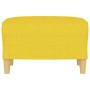 Reposapiés de tela amarillo claro 60x50x41 cm de vidaXL, Otomanas - Ref: Foro24-349268, Precio: 62,99 €, Descuento: %