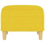 Reposapiés de tela amarillo claro 60x50x41 cm de vidaXL, Otomanas - Ref: Foro24-349268, Precio: 62,99 €, Descuento: %