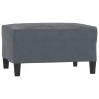 Reposapiés de terciopelo gris oscuro 70x55x41 cm de vidaXL, Otomanas - Ref: Foro24-349318, Precio: 86,53 €, Descuento: %