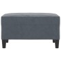 Reposapiés de terciopelo gris oscuro 70x55x41 cm de vidaXL, Otomanas - Ref: Foro24-349318, Precio: 82,99 €, Descuento: %