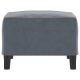 Reposapiés de terciopelo gris oscuro 70x55x41 cm de vidaXL, Otomanas - Ref: Foro24-349318, Precio: 82,99 €, Descuento: %