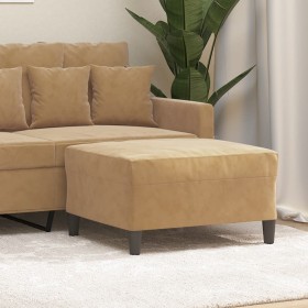 Brown velvet footstool 70x55x41 cm by vidaXL, Ottomans - Ref: Foro24-349324, Price: 66,51 €, Discount: %