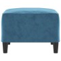 Reposapiés de terciopelo azul 70x55x41 cm de vidaXL, Otomanas - Ref: Foro24-349326, Precio: 69,54 €, Descuento: %