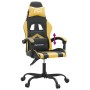 Silla gaming cuero sintético negro y dorado de vidaXL, Sillones para videojuegos - Ref: Foro24-3143892, Precio: 114,15 €, Des...