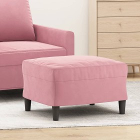 Pink velvet footstool 60x50x41 cm by vidaXL, Ottomans - Ref: Foro24-349296, Price: 59,85 €, Discount: %