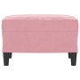 Fußhocker aus rosa Samt, 60 x 50 x 41 cm von vidaXL, Osmanen - Ref: Foro24-349296, Preis: 61,41 €, Rabatt: %