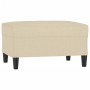 Cream fabric footstool 70x55x41 cm by vidaXL, Ottomans - Ref: Foro24-349305, Price: 68,86 €, Discount: %