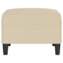 Cream fabric footstool 70x55x41 cm by vidaXL, Ottomans - Ref: Foro24-349305, Price: 68,86 €, Discount: %