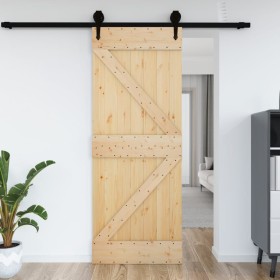 NARVIK solid pine wood door 85x210 cm by vidaXL, Doors - Ref: Foro24-154428, Price: 132,35 €, Discount: %