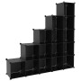 Cube shelving with 15 compartments black PP by vidaXL, Shoe racks and shoe organizers - Ref: Foro24-340545, Price: 58,78 €, D...