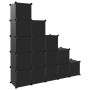 Cube shelving with 15 compartments black PP by vidaXL, Shoe racks and shoe organizers - Ref: Foro24-340545, Price: 58,78 €, D...