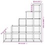 Cube shelving with 15 compartments black PP by vidaXL, Shoe racks and shoe organizers - Ref: Foro24-340545, Price: 58,78 €, D...