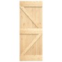 Puerta corredera con herrajes madera maciza de pino 85x210 cm de vidaXL, Puertas - Ref: Foro24-3203212, Precio: 183,88 €, Des...