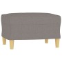 Armchair with stool gray taupe fabric 60 cm by vidaXL, Sofas - Ref: Foro24-3201000, Price: 215,17 €, Discount: %