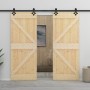 Sliding door with solid pine wood fittings 80x210 cm by vidaXL, Doors - Ref: Foro24-3057487, Price: 192,04 €, Discount: %