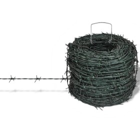 Barbed wire wire roll 100 m by vidaXL, Chains, wire and rope - Ref: Foro24-141077, Price: 31,99 €, Discount: %