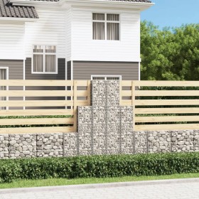 Gabion wall baskets galvanized wire 6 units by vidaXL, fence panels - Ref: Foro24-141049, Price: 88,99 €, Discount: %