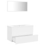 White engineered wood bathroom furniture set by vidaXL, Bathroom furniture - Ref: Foro24-3071594, Price: 230,87 €, Discount: %