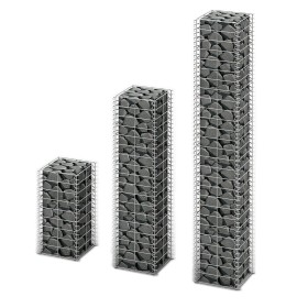 Cestas de muro de gaviones alambre galvanizado 3 unidades de vidaXL, Paneles de vallas - Ref: Foro24-141048, Precio: 52,82 €,...