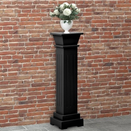 Soporte plantas pilar cuadrado clásico negro 17x17x66 cm MDF de vidaXL, Soportes para macetas - Ref: Foro24-323970, Precio: 6...