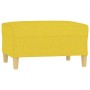 Reposapiés de tela amarillo claro 70x55x41 cm de vidaXL, Otomanas - Ref: Foro24-349276, Precio: 71,74 €, Descuento: %