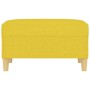 Reposapiés de tela amarillo claro 70x55x41 cm de vidaXL, Otomanas - Ref: Foro24-349276, Precio: 71,74 €, Descuento: %