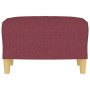 Red fabric footstool 60x50x41 cm by vidaXL, Ottomans - Ref: Foro24-349269, Price: 64,49 €, Discount: %