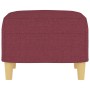 Red fabric footstool 60x50x41 cm by vidaXL, Ottomans - Ref: Foro24-349269, Price: 64,49 €, Discount: %