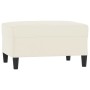 Cream velvet footstool 70x55x41 cm by vidaXL, Ottomans - Ref: Foro24-349325, Price: 67,99 €, Discount: %