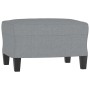 Light gray fabric footstool 60x50x41 cm by vidaXL, Ottomans - Ref: Foro24-349327, Price: 63,03 €, Discount: %