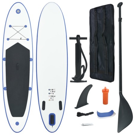 Set de paddel surf tabla SUP inflable azul y blanco de vidaXL, Paddleboards - Ref: Foro24-90633, Precio: 179,94 €, Descuento: %