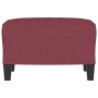 Red fabric footstool 60x50x41 cm by vidaXL, Ottomans - Ref: Foro24-349333, Price: 60,99 €, Discount: %