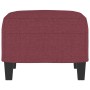 Red fabric footstool 60x50x41 cm by vidaXL, Ottomans - Ref: Foro24-349333, Price: 60,99 €, Discount: %