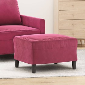 Red velvet footstool 60x50x41 cm by vidaXL, Ottomans - Ref: Foro24-349297, Price: 59,85 €, Discount: %